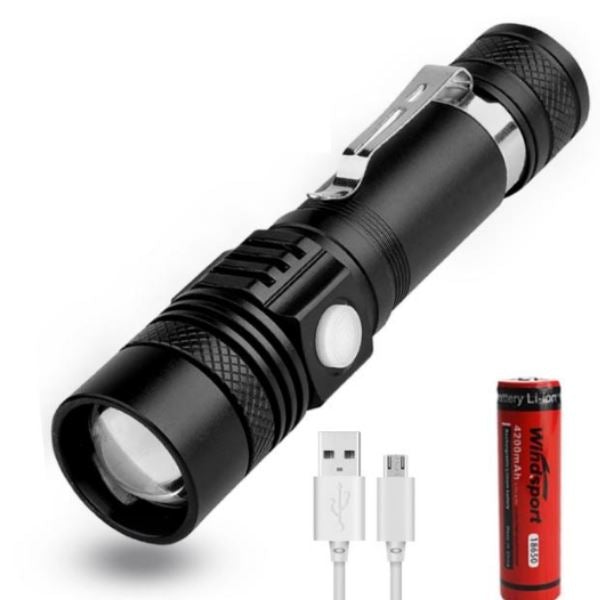Lanterna Tática Raio X - Ilumina um raio de até 2 km