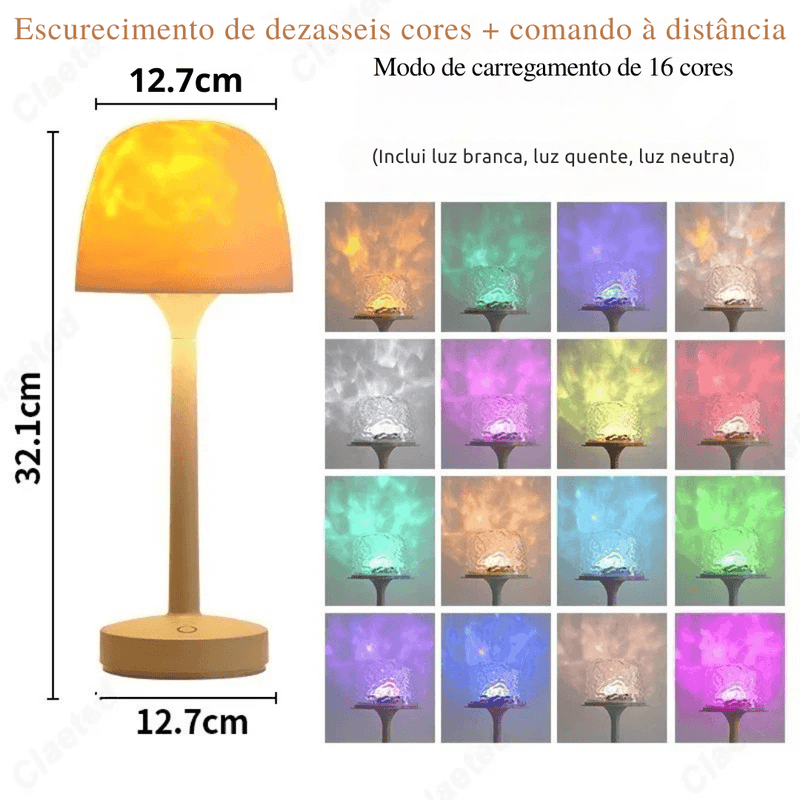 Luminária com 16 cores e efeitos de luz - GlowMood