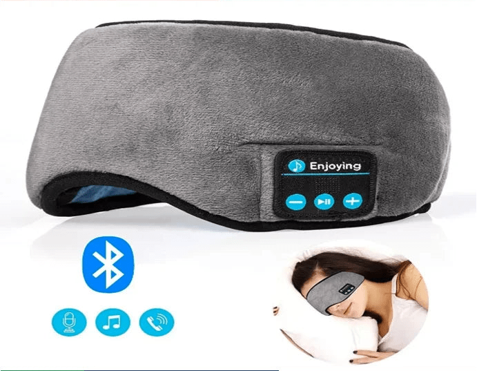 Máscara de Olho com Fone de Ouvido para Dormir Bluetooth