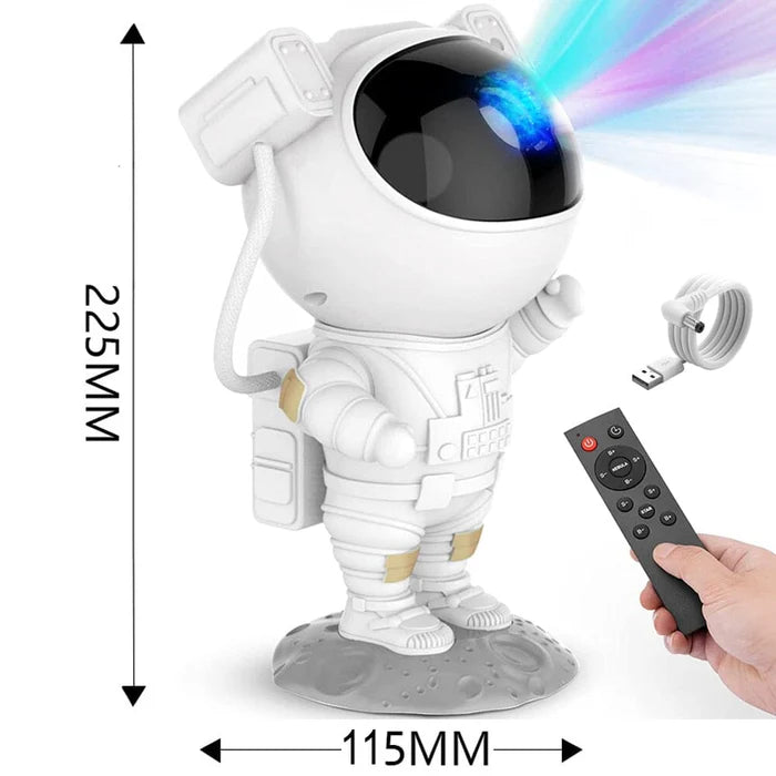 Projetor e Luminária de LED Giratório 360°: Galáxia, Lua e Estrelas - Starlux