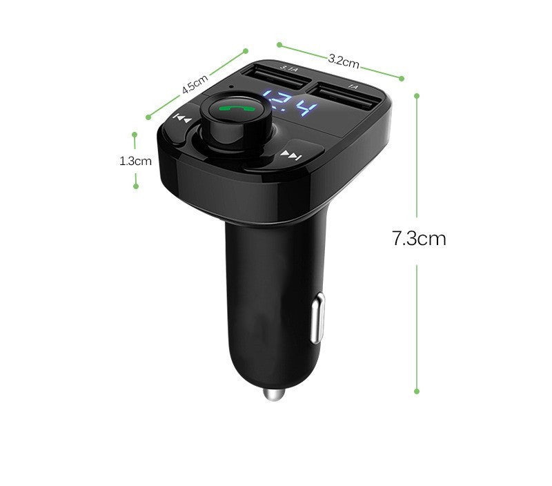 Carregador USB para Carro Mp3 Player Pen Drive Radio Transmissor Fm Sem Fio Bluetooth Veicular