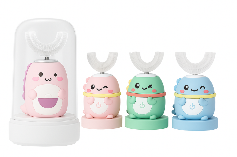 Escova Dental  Infantil Poki - Elétrica,  Ultrassônica em 360°