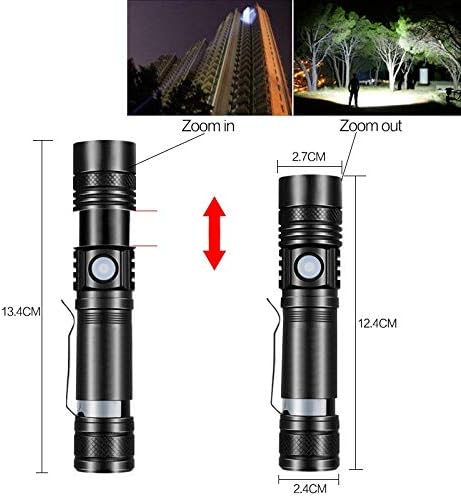 Lanterna Tática Raio X - Ilumina um raio de até 2 km