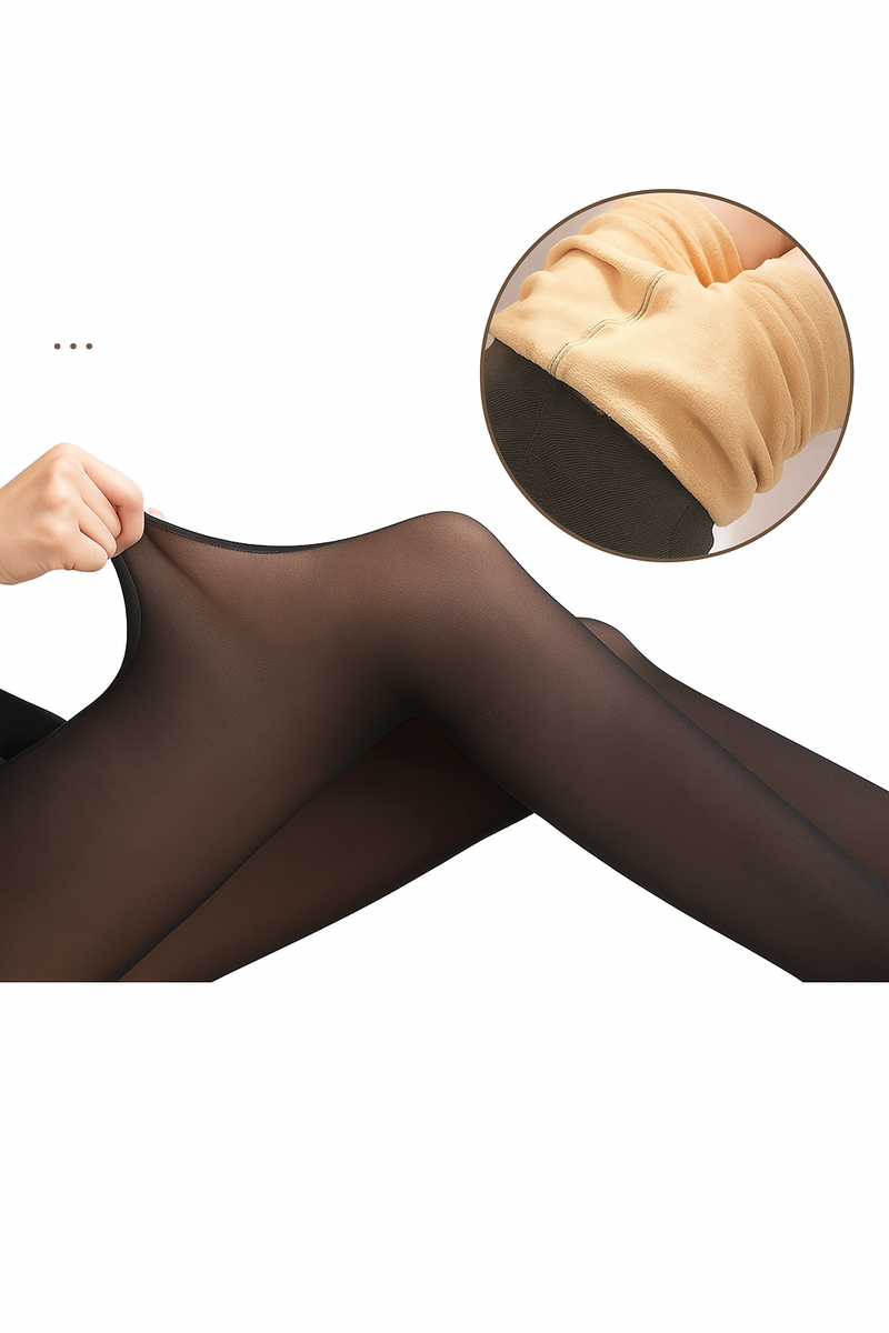 Meia Calça Feminina de Lã Aveludada