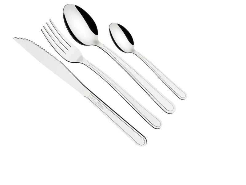 Jogo Talher Kit 48 Unidades Inox - Stalux  (12 Colher 12 Garfo 12 Faca 12 Sobremesa)